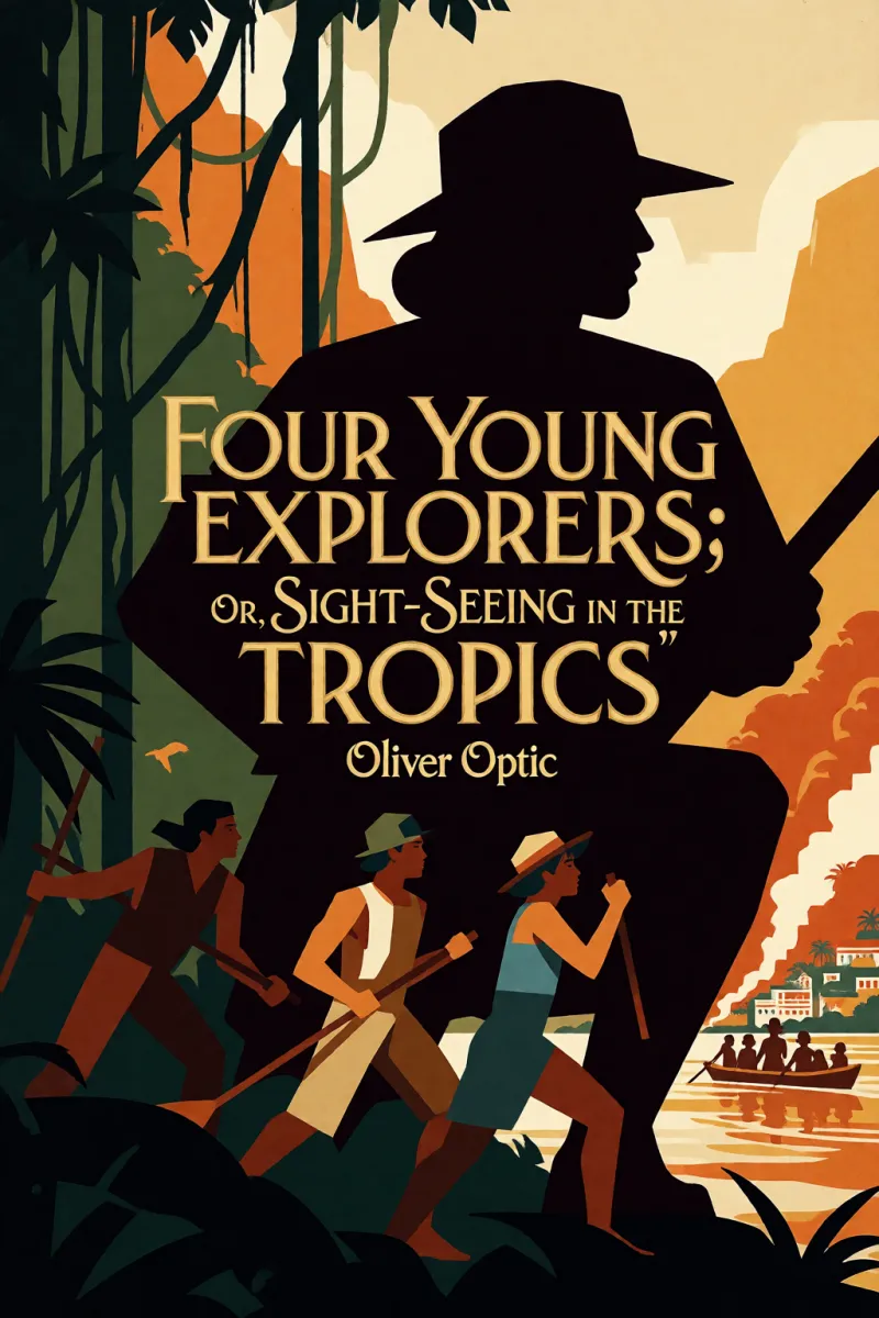 Cover of Four Young Explorers; Or, Sight-Seeing in the Tropics by Oliver Optic