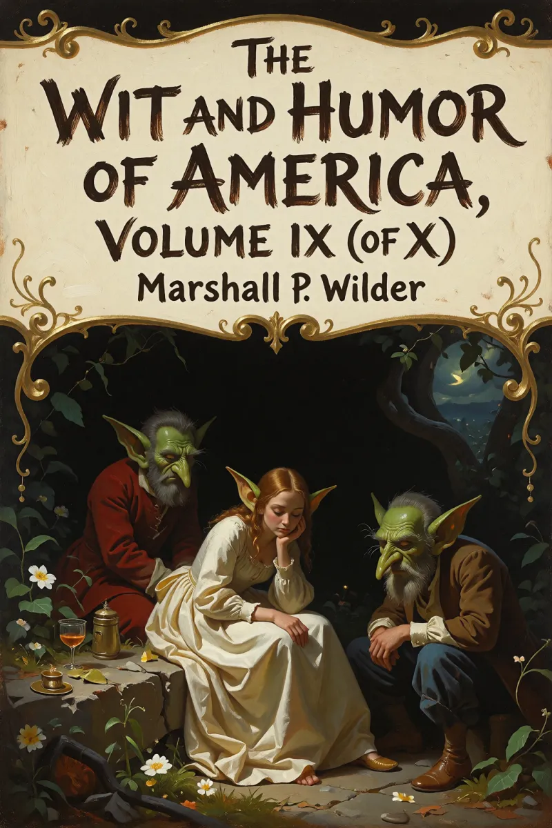 Cover of The Wit and Humor of America, Volume IX (of X) by Marshall P. Wilder