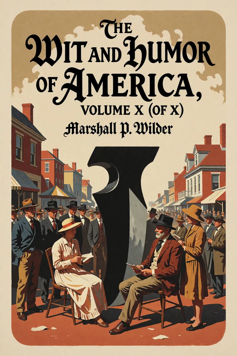 Cover of The Wit and Humor of America, Volume X (of X) by Marshall P. Wilder