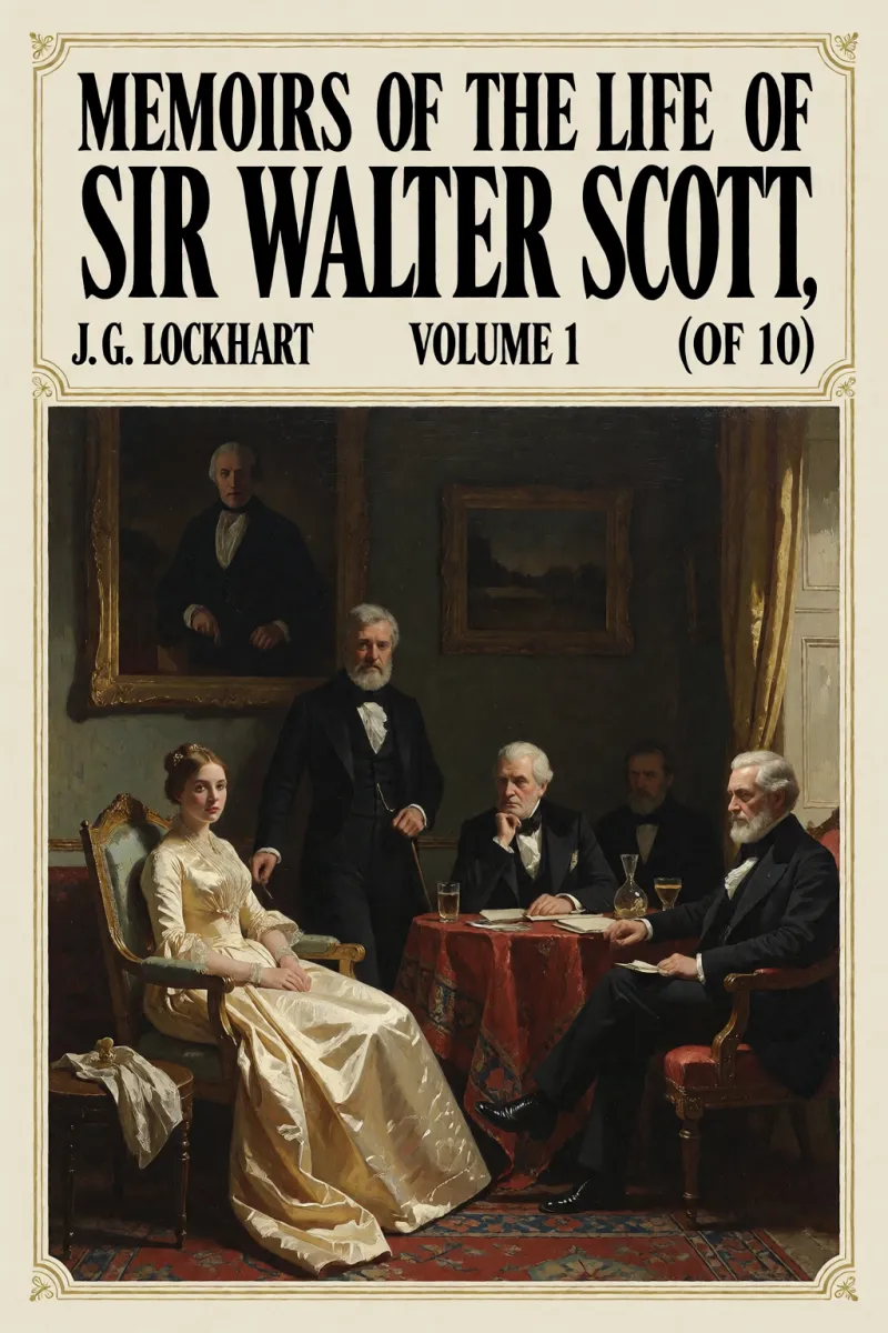 Cover of Memoirs of the Life of Sir Walter Scott, Volume 1 (of 10) by J. G. Lockhart