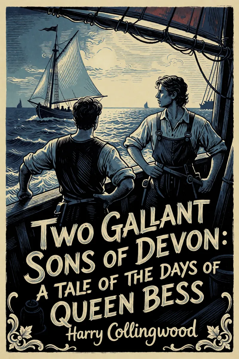Cover of Two Gallant Sons of Devon: A Tale of the Days of Queen Bess by Harry Collingwood