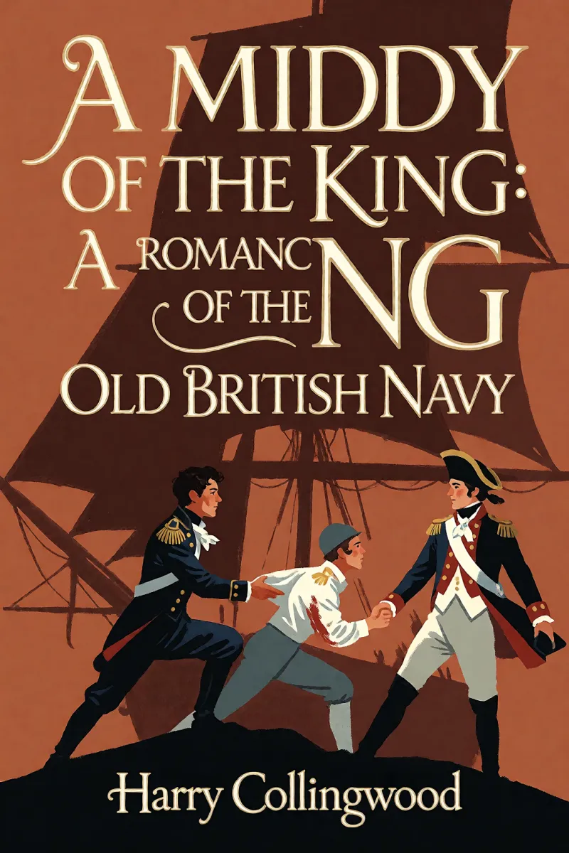 Cover of A Middy of the King: A Romance of the Old British Navy by Harry Collingwood