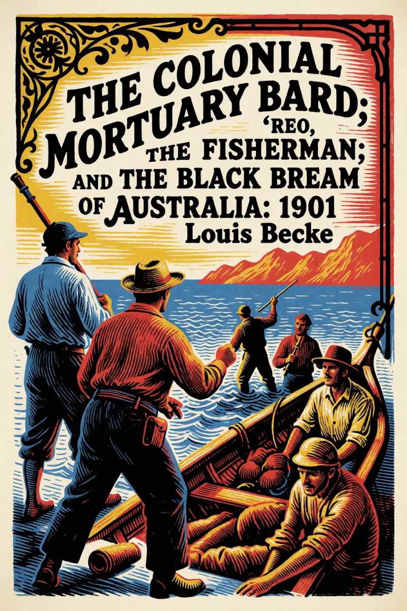 Cover of The Colonial Mortuary Bard; "'Reo," The Fisherman; and The Black Bream of Australia: 1901 by Louis Becke