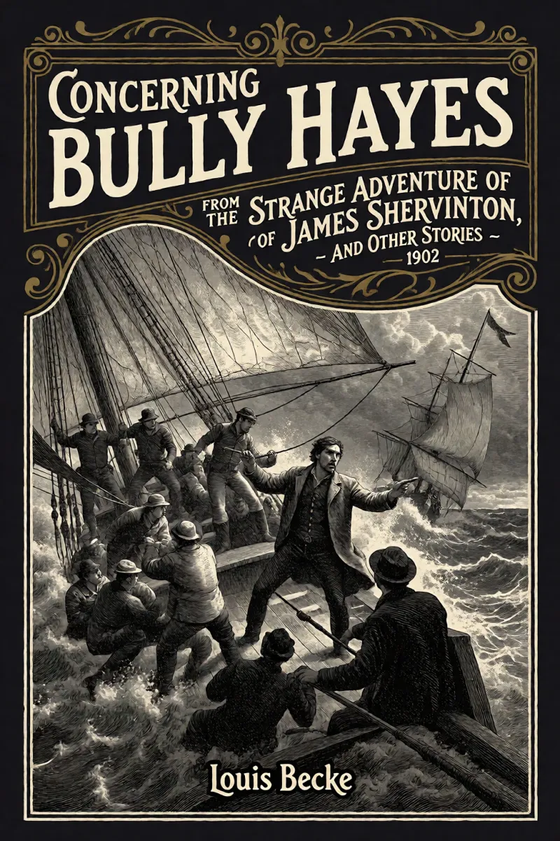 Cover of Concerning "Bully" Hayes: From "The Strange Adventure of James Shervinton, and Other Stories" - 1902 by Louis Becke