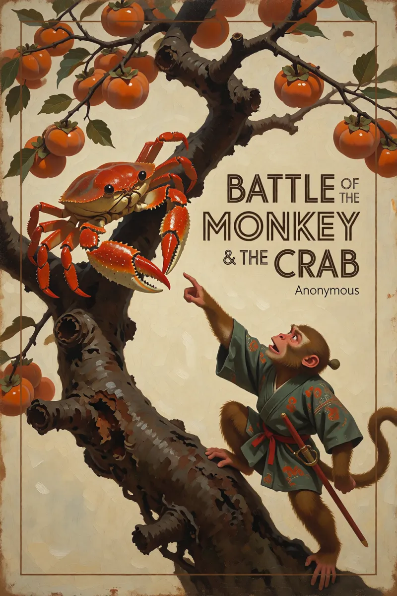 Cover of Battle of the Monkey & the Crab by Anonymous