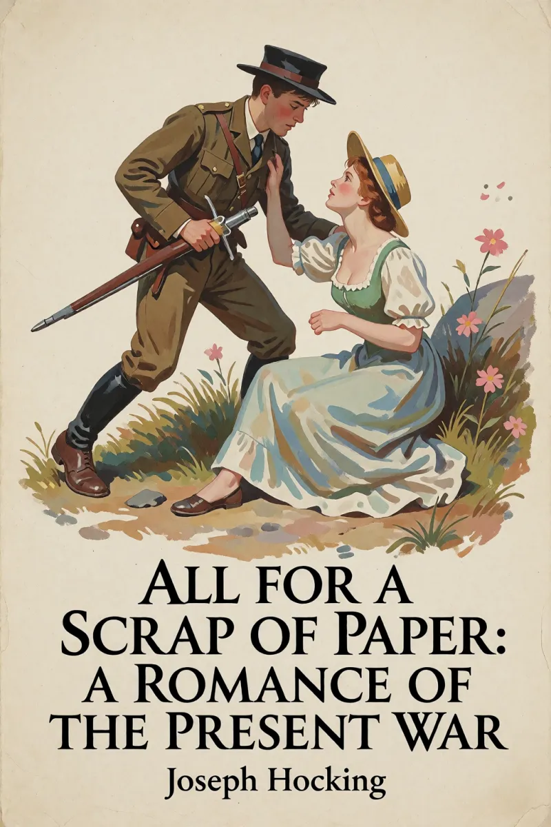 Cover of All for a Scrap of Paper: A Romance of the Present War by Joseph Hocking
