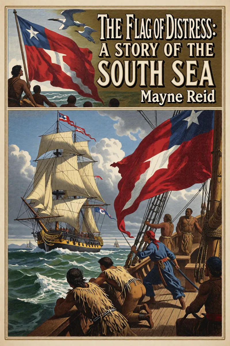 Cover of The Flag of Distress: A Story of the South Sea by Mayne Reid