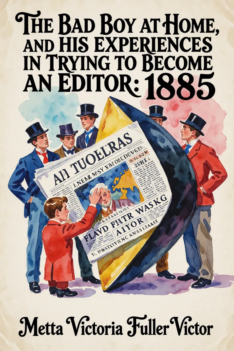 Cover of The Bad Boy at Home, and His Experiences in Trying to Become an Editor: 1885 by Metta Victoria Fuller Victor