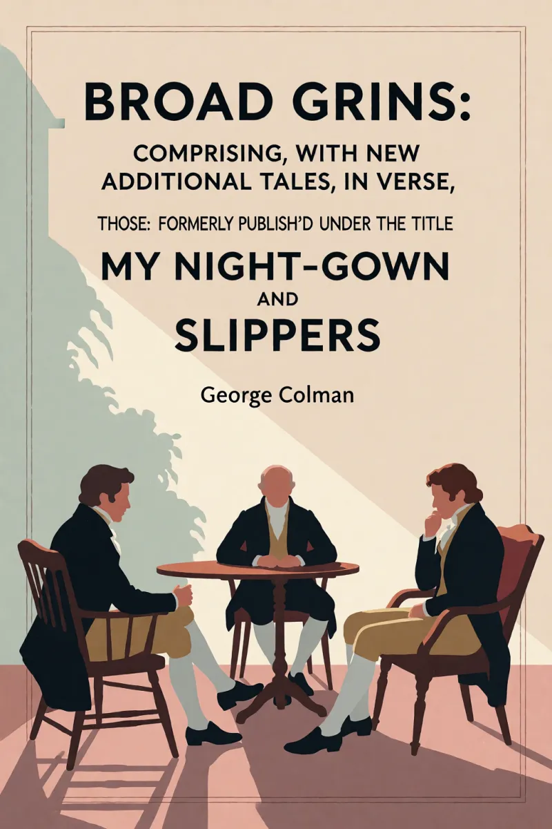 Cover of Broad Grins: Comprising, With New Additional Tales in Verse, Those: Formerly Publish'd Under the Title "My Night-Gown and: Slippers." by George Colman