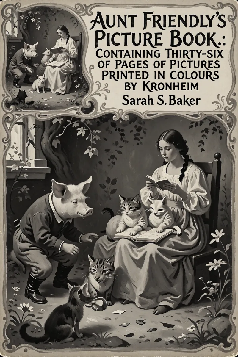 Cover of Aunt Friendly's Picture Book.: Containing Thirty-six Pages of Pictures Printed in Colours by Kronheim by Sarah S. Baker