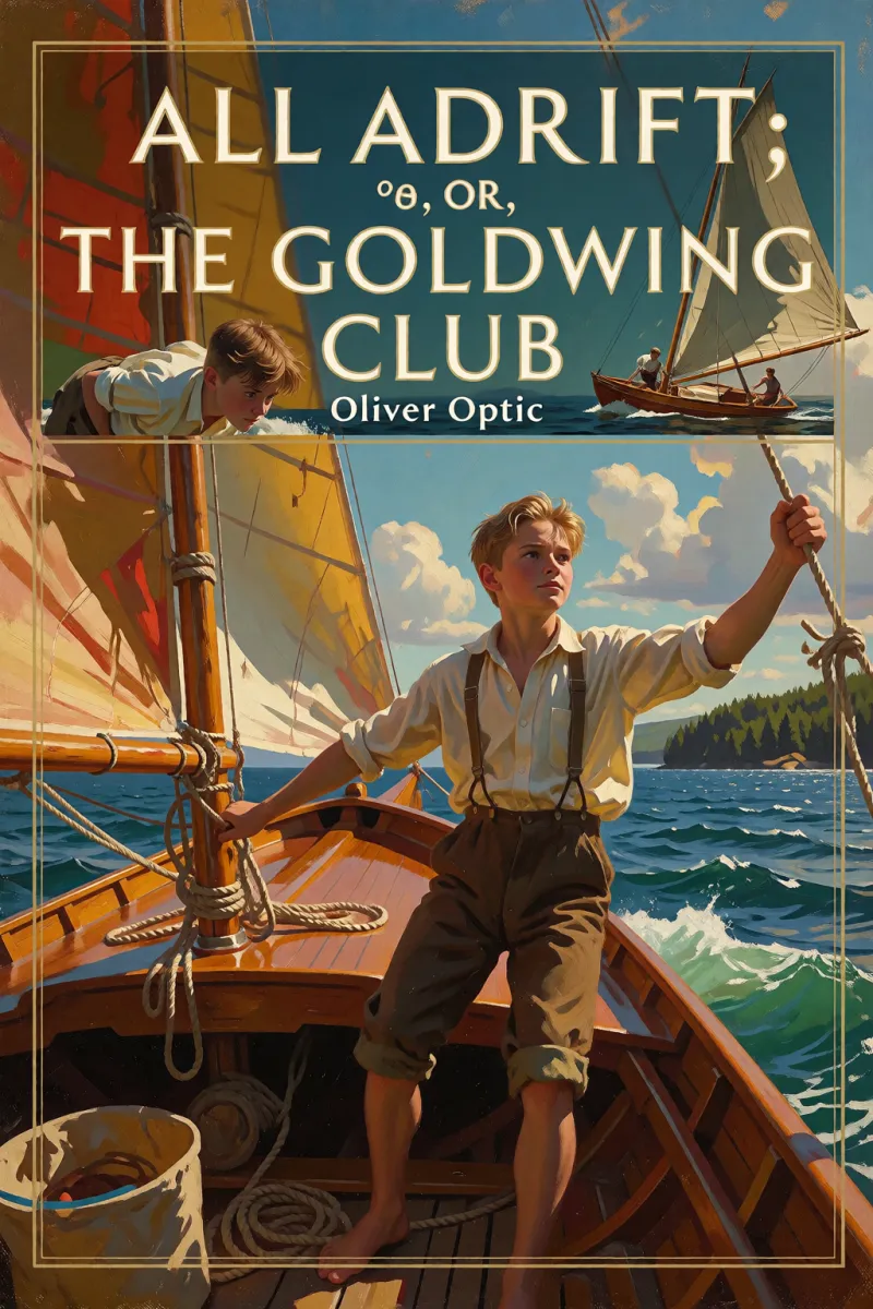 Cover of All Adrift; Or, The Goldwing Club by Oliver Optic