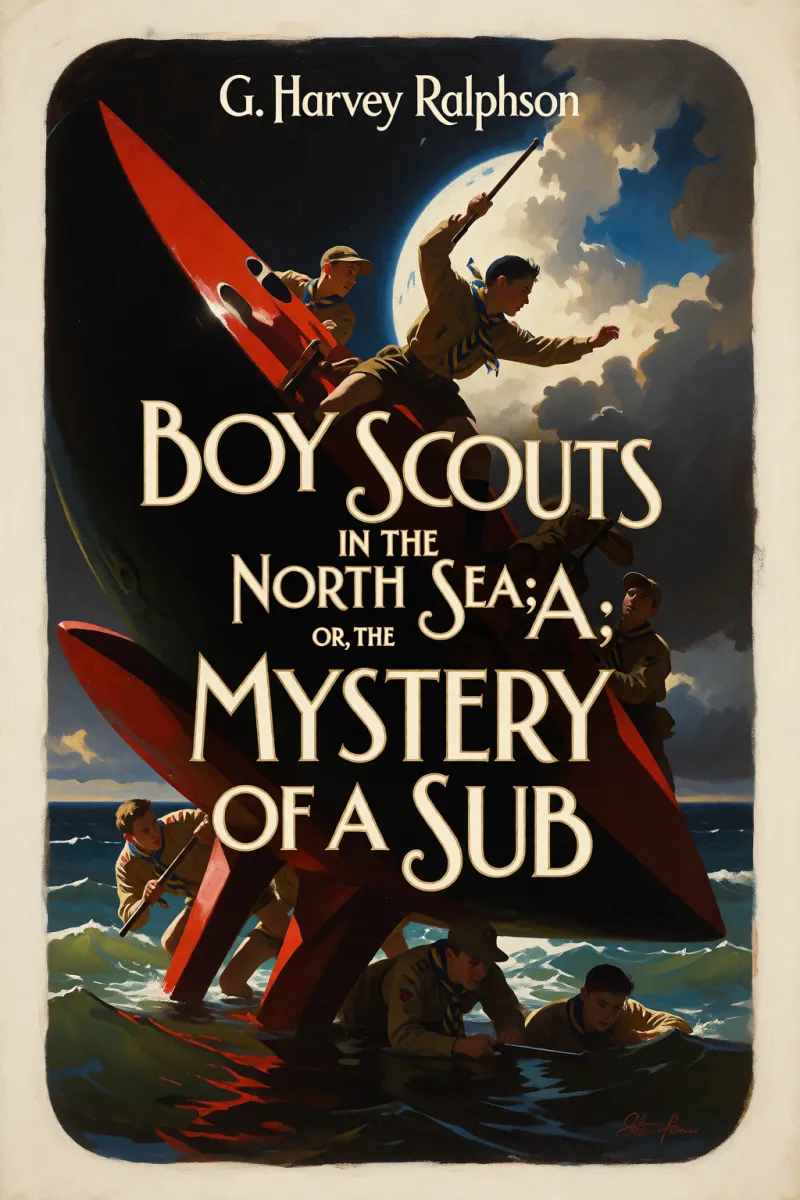 Cover of Boy Scouts in the North Sea; Or, The Mystery of a Sub by G. Harvey Ralphson