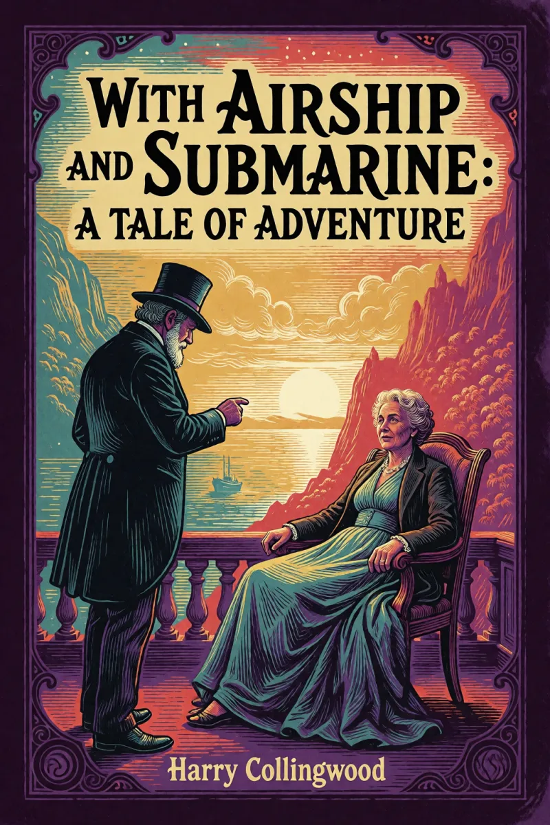 Cover of With Airship and Submarine: A Tale of Adventure by Harry Collingwood