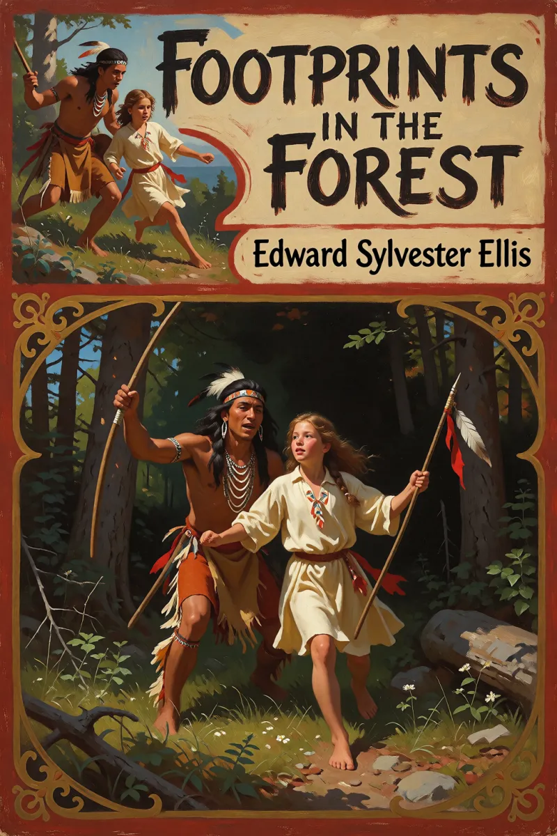 Cover of Footprints in the Forest by Edward Sylvester Ellis