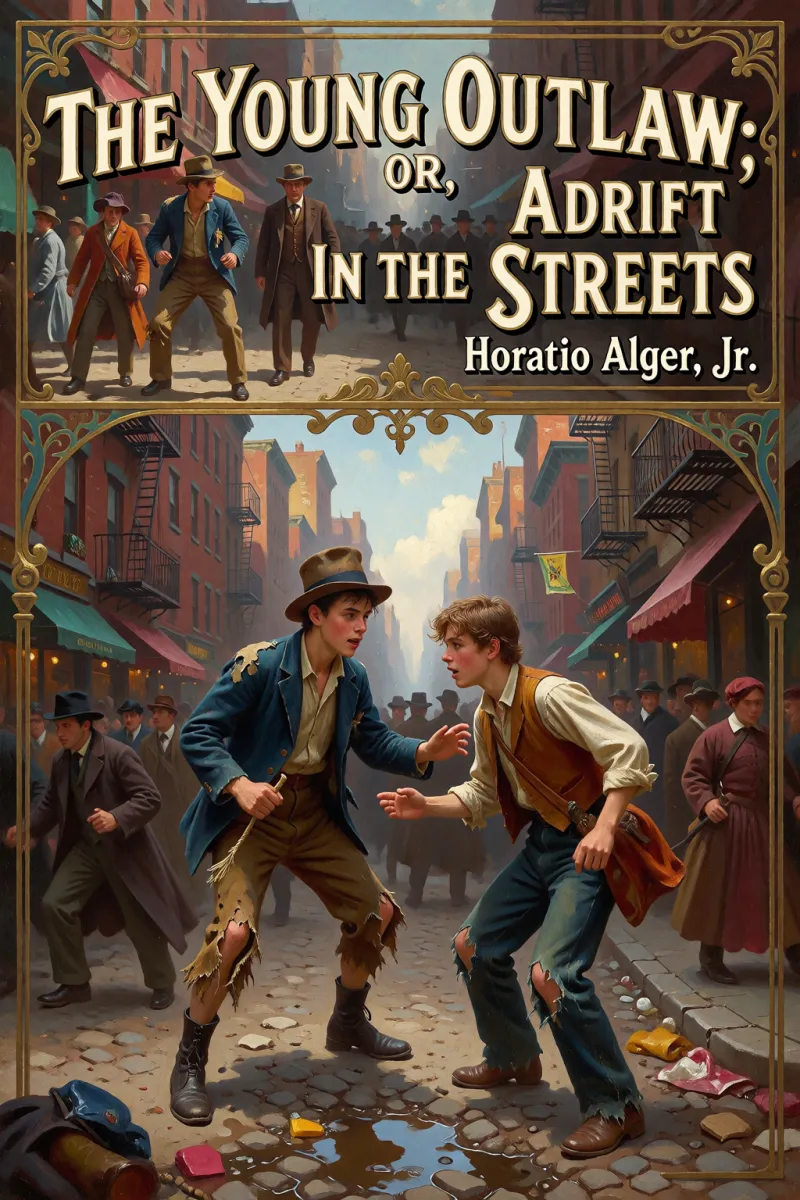 Cover of The Young Outlaw; or, Adrift in the Streets by Horatio Alger, Jr.