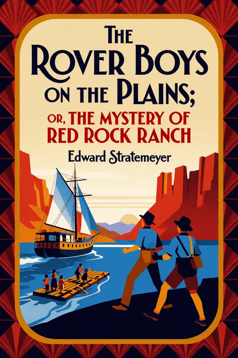 Cover of The Rover Boys on the Plains; Or, The Mystery of Red Rock Ranch by Edward Stratemeyer
