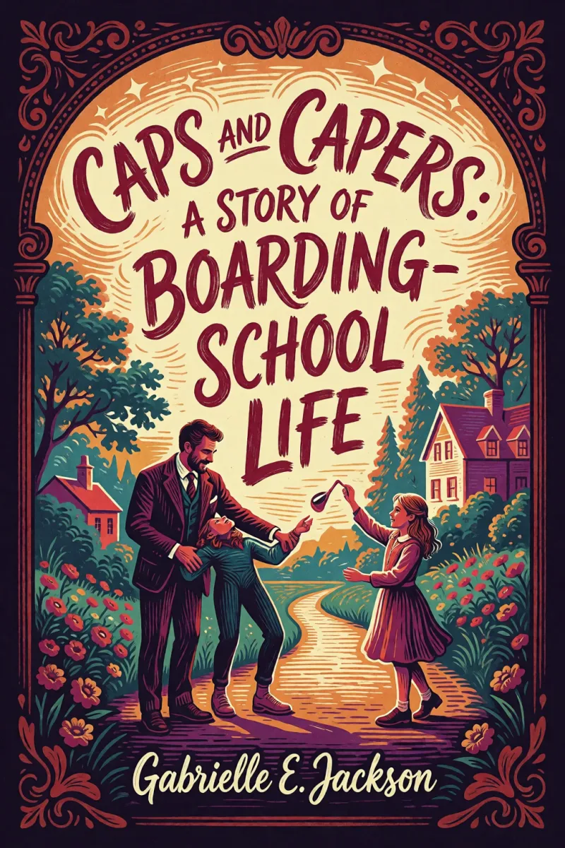 Cover of Caps and Capers: A Story of Boarding-School Life by Gabrielle E. Jackson