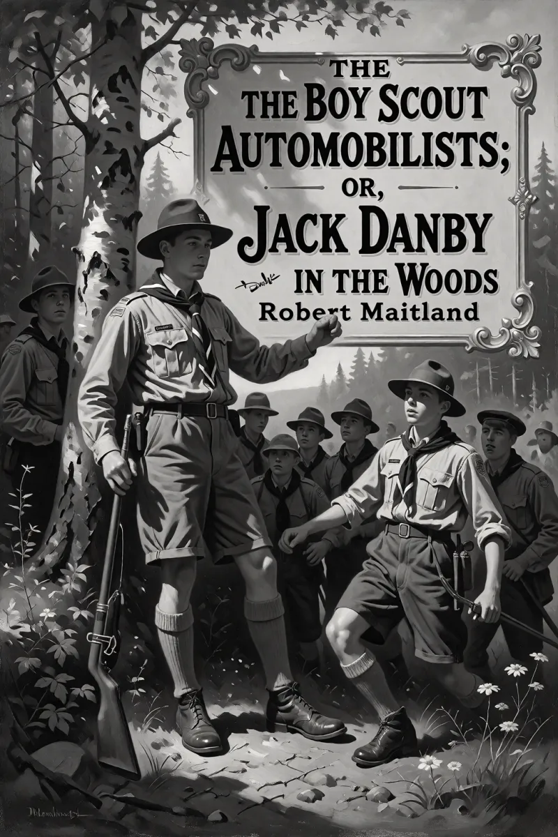 Cover of The Boy Scout Automobilists; Or, Jack Danby in the Woods by Robert Maitland