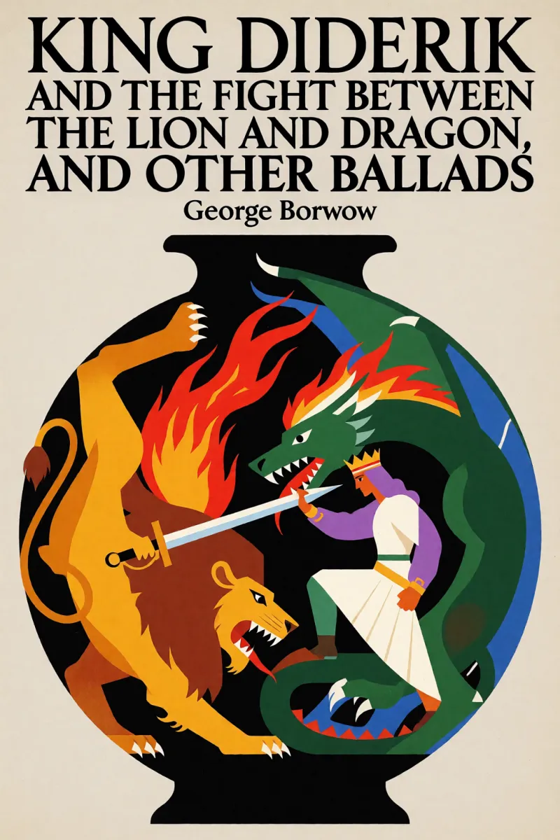 Cover of King Diderik and the fight between the Lion and Dragon, and Other Ballads by George Borrow