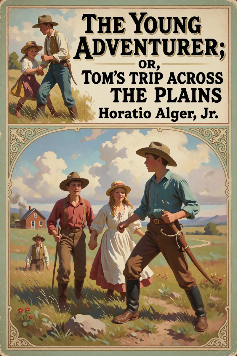 Cover of The Young Adventurer; or, Tom's Trip Across the Plains by Horatio Alger, Jr.