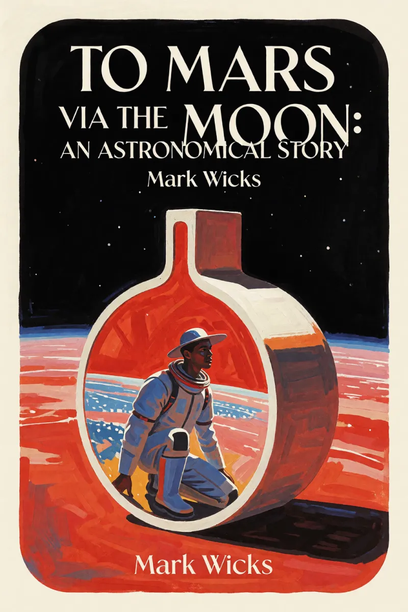 Cover of To Mars via the Moon: An Astronomical Story by Mark Wicks