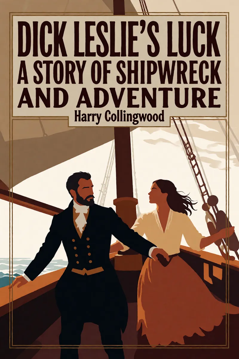 Cover of Dick Leslie's Luck: A Story of Shipwreck and Adventure by Harry Collingwood
