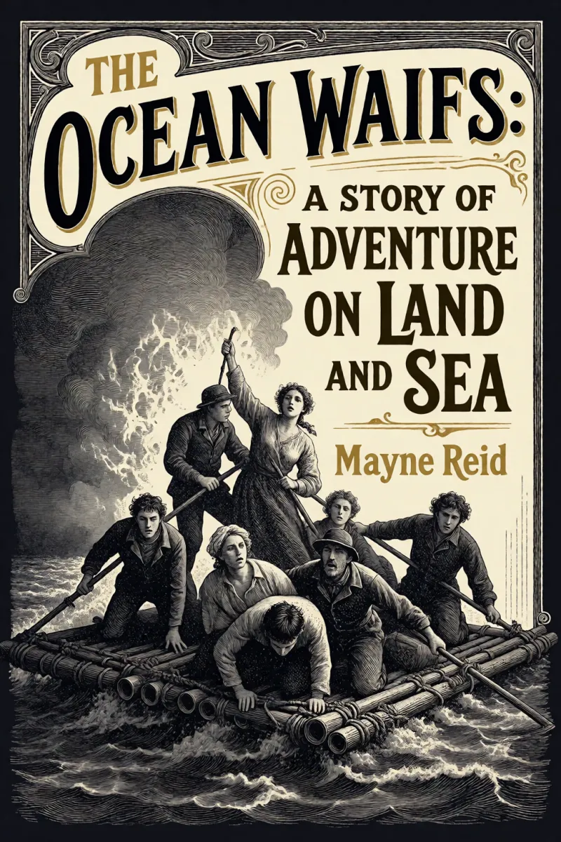 Cover of The Ocean Waifs: A Story of Adventure on Land and Sea by Mayne Reid