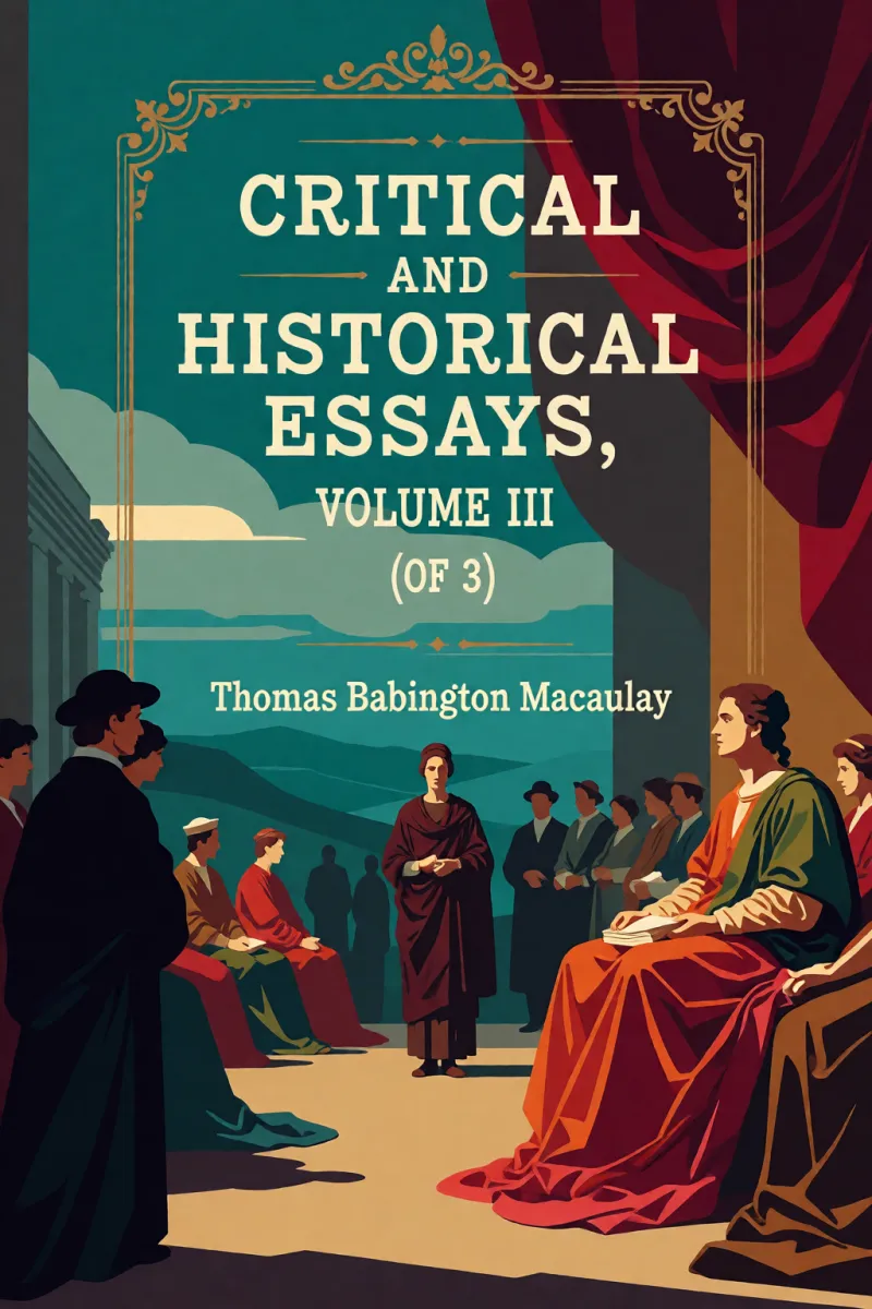 Cover of Critical and Historical Essays, Volume III (of 3) by Thomas Babington Macaulay