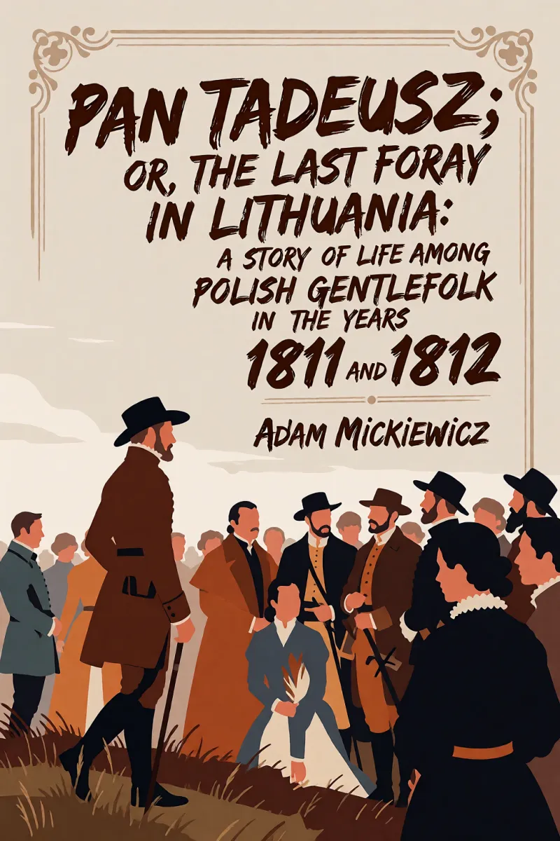 Cover of Pan Tadeusz; or, The last foray in Lithuania: a story of life among Polish gentlefolk in the years 1811 and 1812 by Adam Mickiewicz