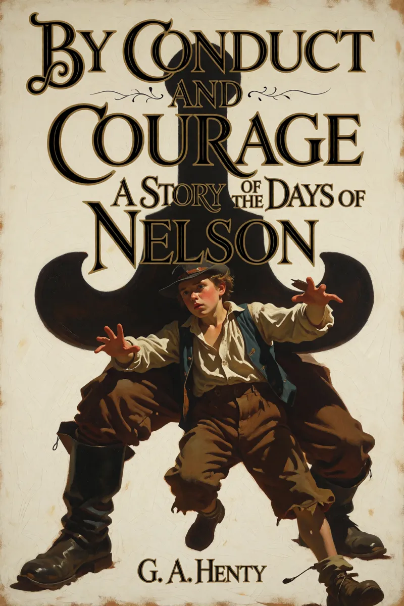 Cover of By Conduct and Courage: A Story of the Days of Nelson by G. A. Henty