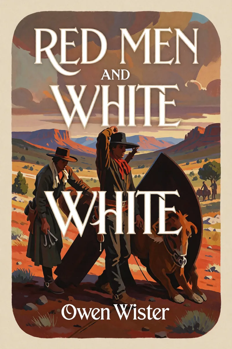 Cover of Red Men and White by Owen Wister