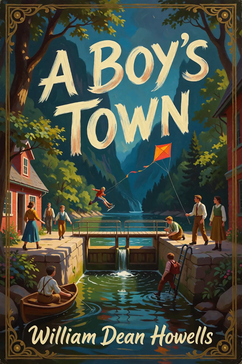 Cover of A Boy's Town by William Dean Howells