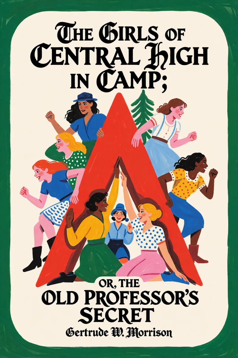 Cover of The Girls of Central High in Camp; Or, the Old Professor's Secret by Gertrude W. Morrison