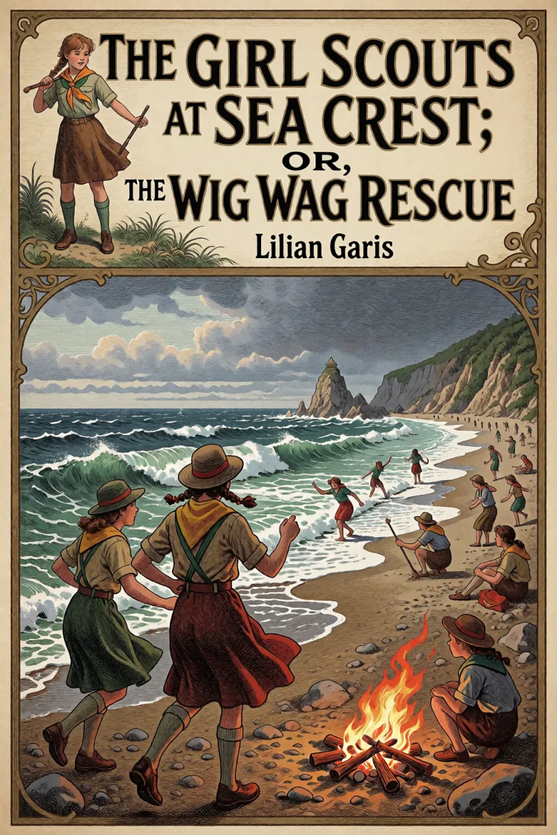 Cover of The Girl Scouts at Sea Crest; Or, the Wig Wag Rescue by Lilian Garis
