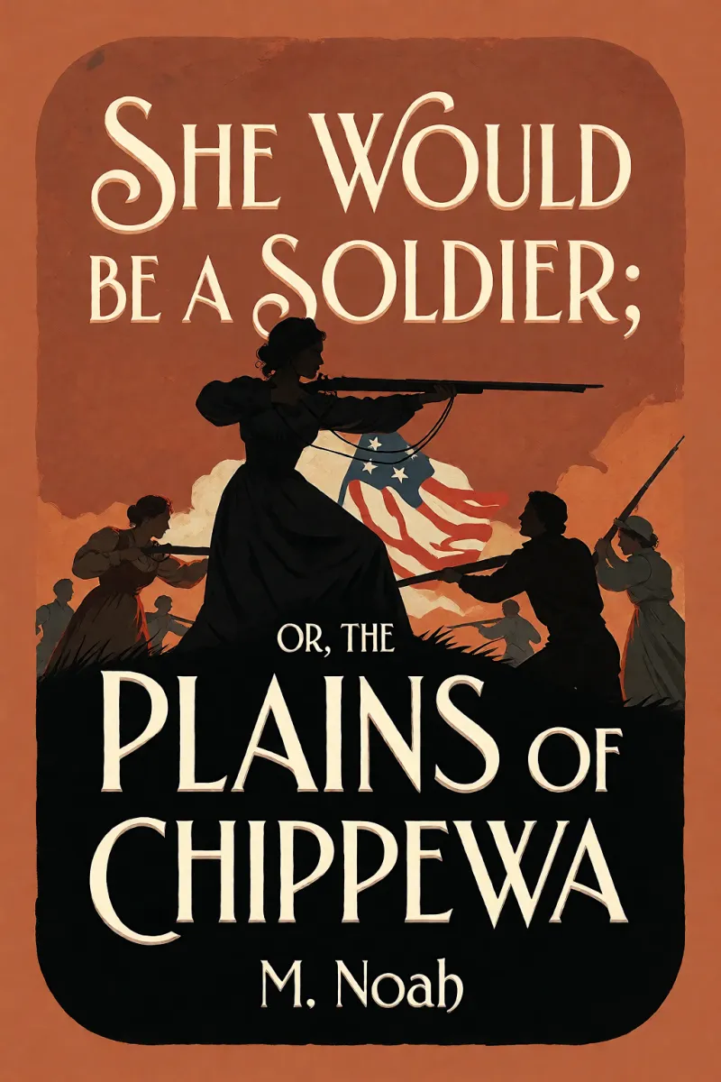 Cover of She Would Be a Soldier; Or, The Plains of Chippewa by M. Noah