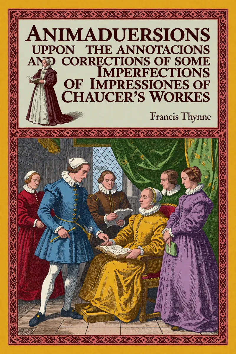 Cover of Animaduersions uppon the annotacions and corrections of some imperfections of impressiones of Chaucer's workes by Francis Thynne