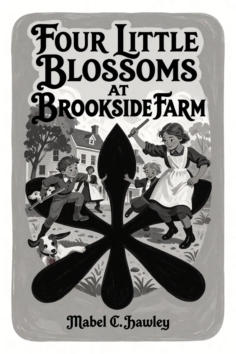 Cover of Four Little Blossoms at Brookside Farm by Mabel C. Hawley