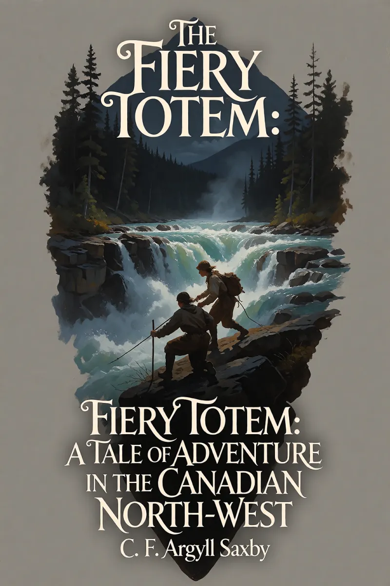 Cover of The Fiery Totem: A Tale of Adventure in the Canadian North-West by C. F. Argyll Saxby