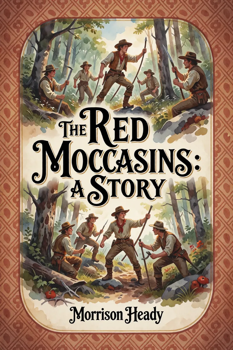 Cover of The Red Moccasins: A Story by Morrison Heady