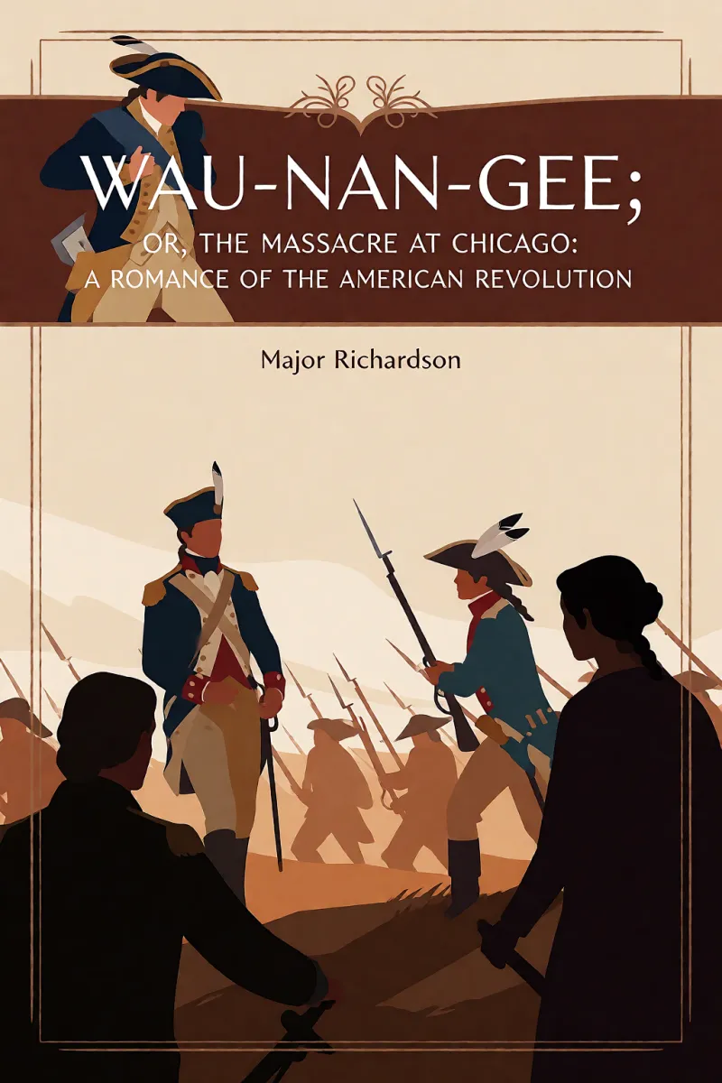 Cover of Wau-nan-gee; Or, the Massacre at Chicago: A Romance of the American Revolution by Major Richardson