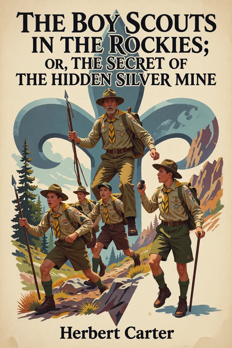 Cover of The Boy Scouts in the Rockies; Or, The Secret of the Hidden Silver Mine by Herbert Carter