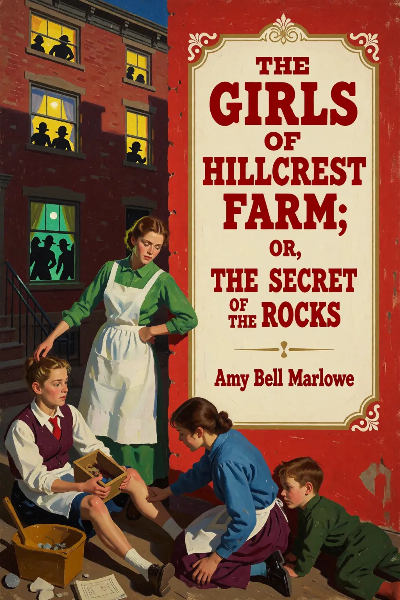 Cover of The Girls of Hillcrest Farm; Or, The Secret of the Rocks by Amy Bell Marlowe