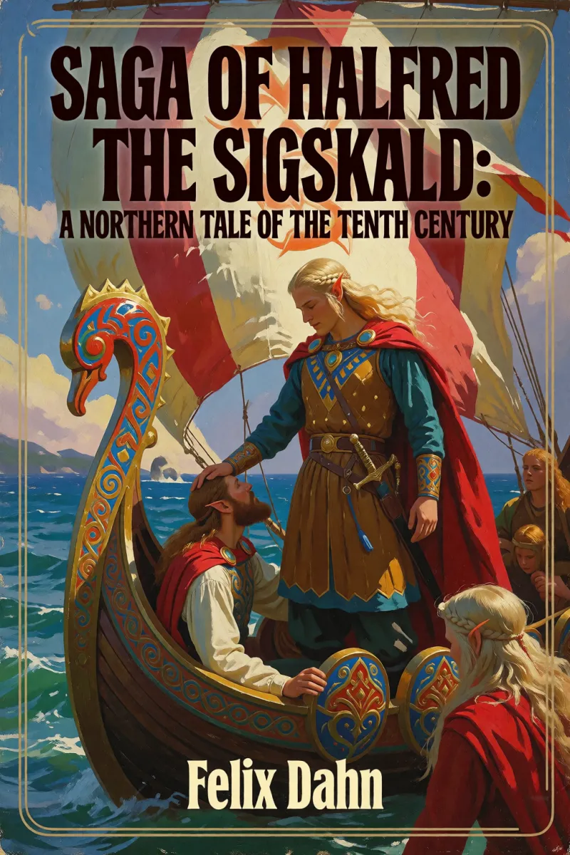 Cover of Saga of Halfred the Sigskald: A Northern Tale of the Tenth Century by Felix Dahn