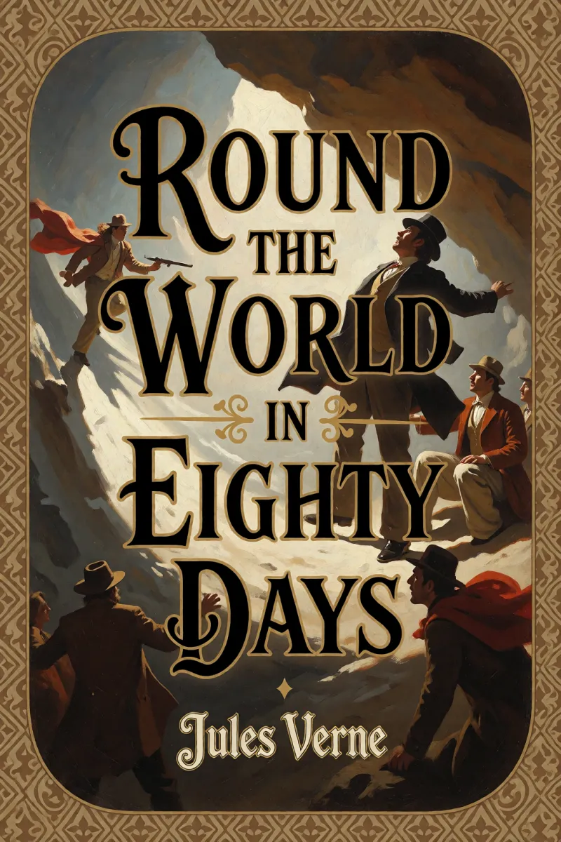 Cover of Round the World in Eighty Days by Jules Verne