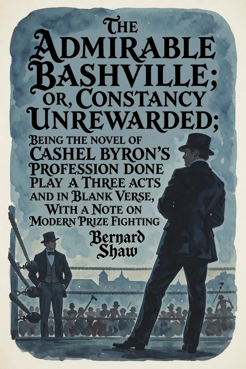 Cover of The Admirable Bashville; Or, Constancy Unrewarded: Being the Novel of Cashel Byron's Profession Done into a Stage Play in Three Acts and in Blank Verse, with a Note on Modern Prize Fighting by Bernard Shaw
