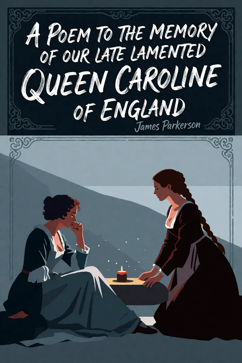 Cover of A Poem to the Memory of our late lamented Queen Caroline of England by James Parkerson