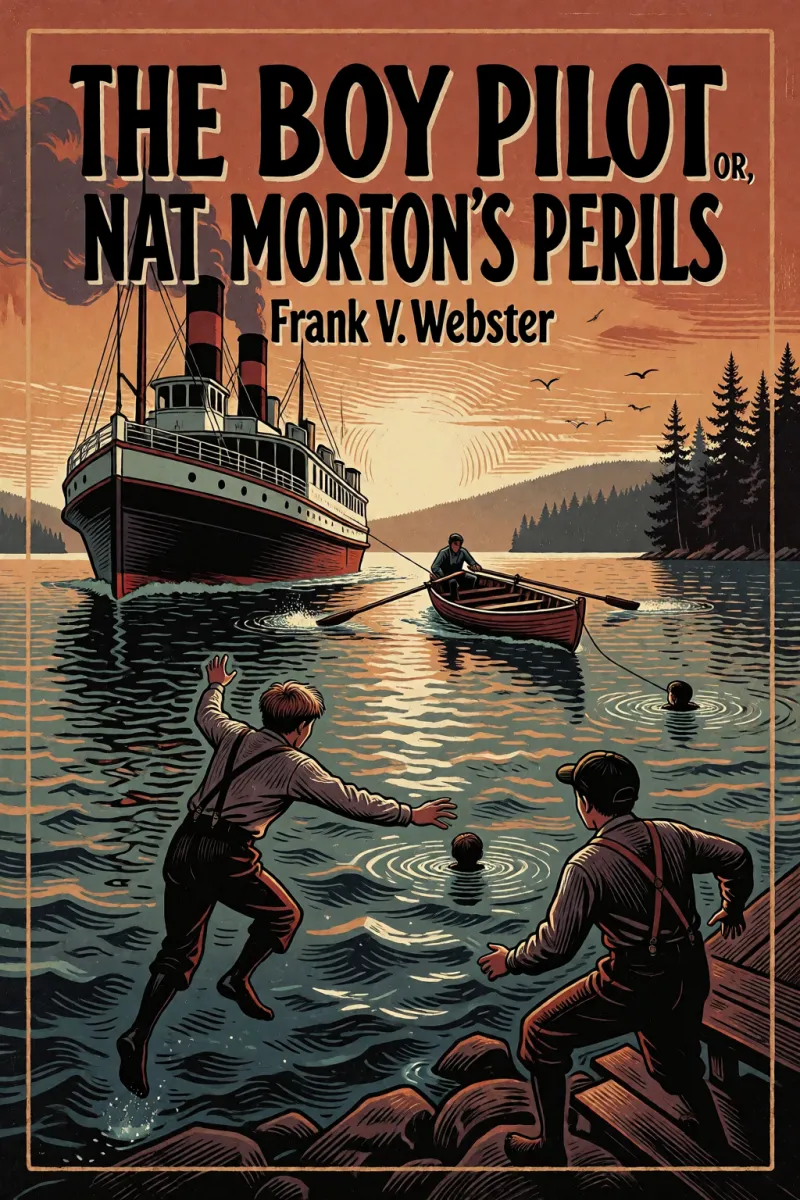 Cover of The Boy Pilot of the Lakes; Or, Nat Morton's Perils by Frank V. Webster