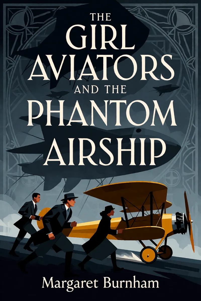 Cover of The Girl Aviators and the Phantom Airship by Margaret Burnham