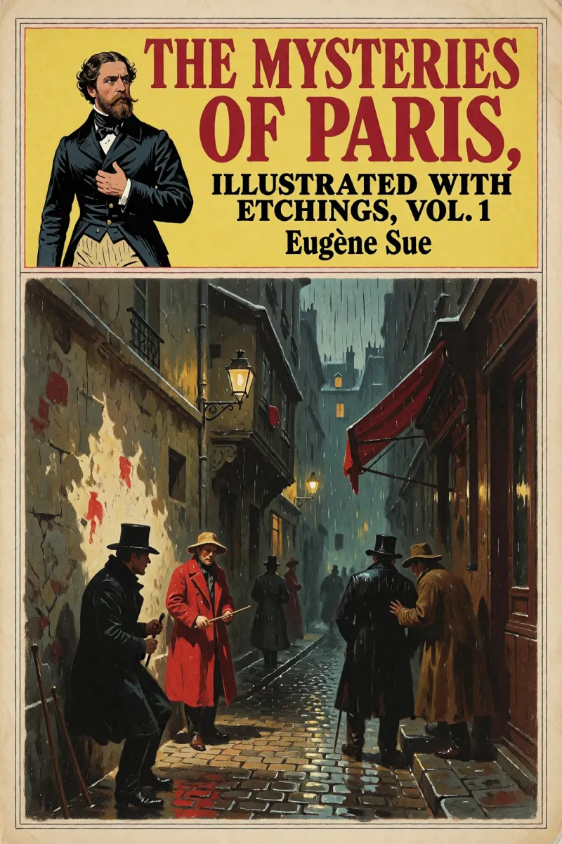 Cover of The Mysteries of Paris, illustrated with etchings, Vol. 1 by Eugène Sue