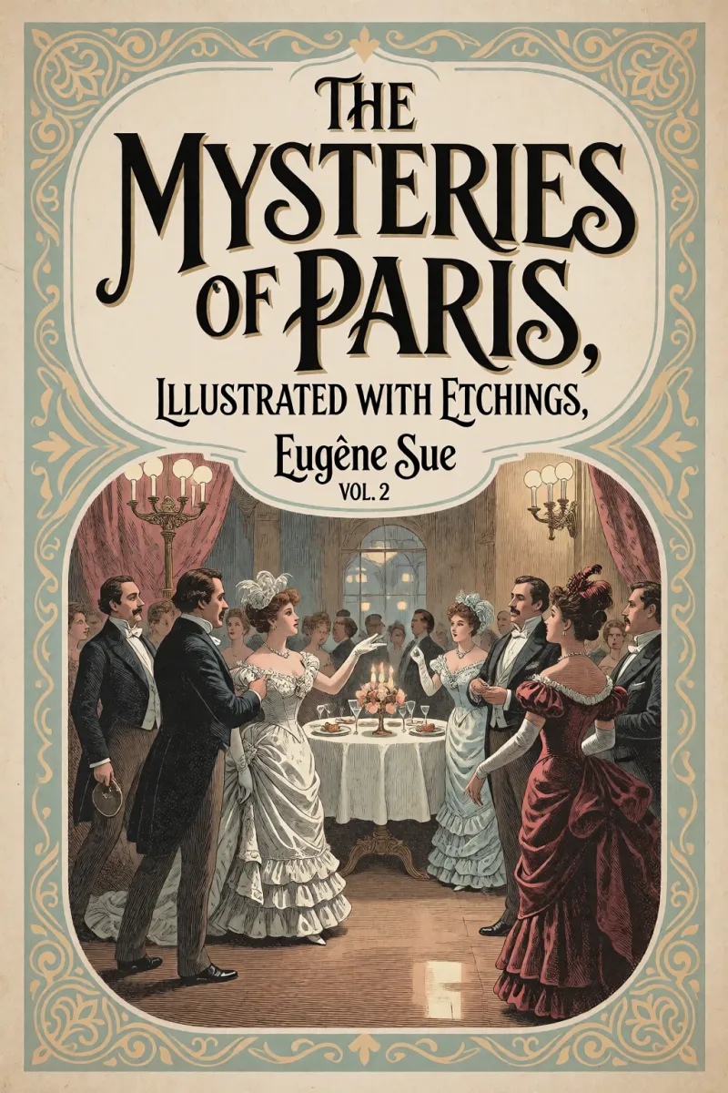 Cover of The Mysteries of Paris, illustrated with etchings, Vol. 2 by Eugène Sue